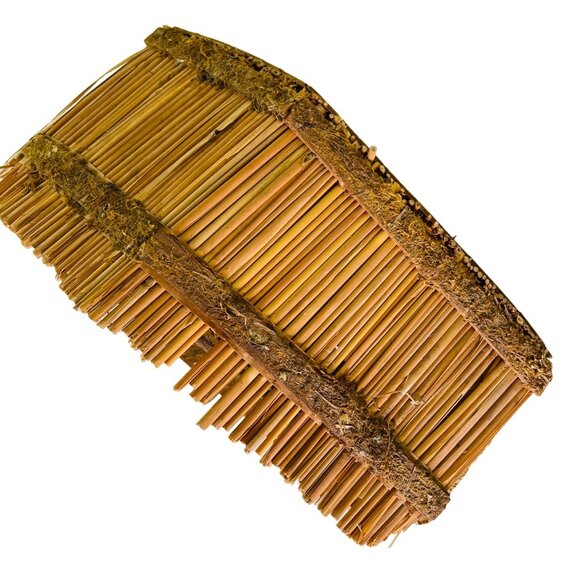 Vintage Nativity Set Wood Manger Stable 10 Hand Painted Bisque Ceramic Figurines - Picture 9 of 9